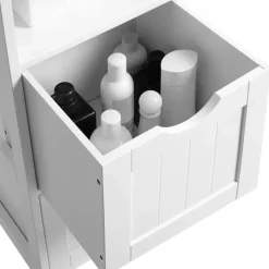 Parya Home - Hoge Badkamerkast - Hout - Wit