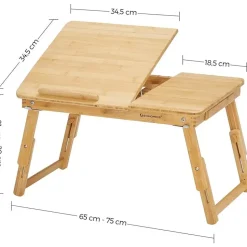 Parya Home - Houten Laptoptafel - Bamboe - Bruin