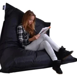 Parya Home - Ruime zitzakken - Kussen - Nylon - 100x150 cm - blauw