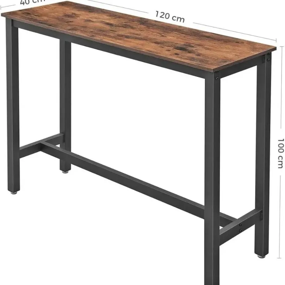 Parya Home - Smalle bartafel - Metale frame - Industrieel