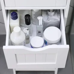 Parya Home - Smalle Ladekast met 4 Lades - Hout - Wit