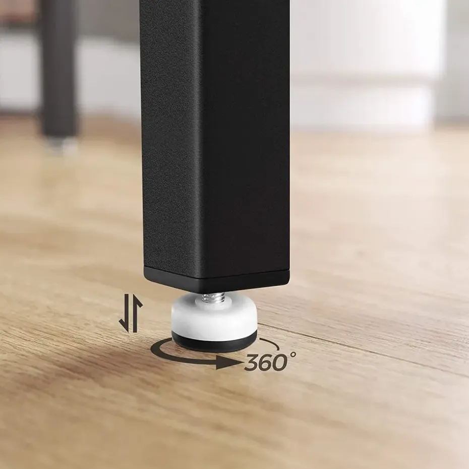 Parya Home - Stabiele Bartafel - Metaal/Spaanplaat - Bruin/Zwart