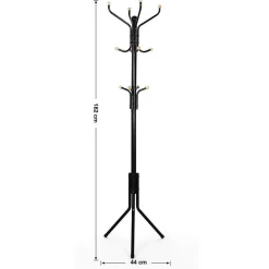 Parya Home - Stabiele Kapstok - Metaal - Zwart