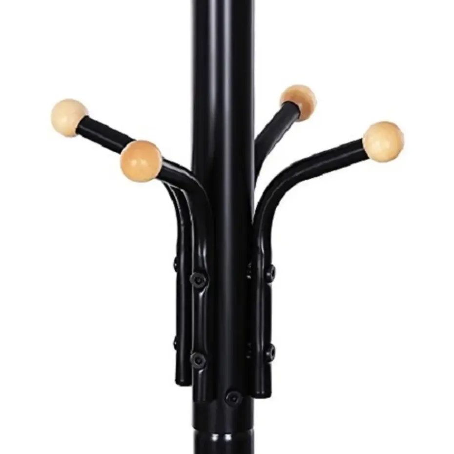 Parya Home - Stabiele Kapstok - Metaal - Zwart