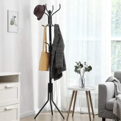 Parya Home - Stabiele Kapstok - Metaal - Zwart