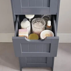 Parya Home Badkamerkast, badkamerkast, zijkast met 4 laden