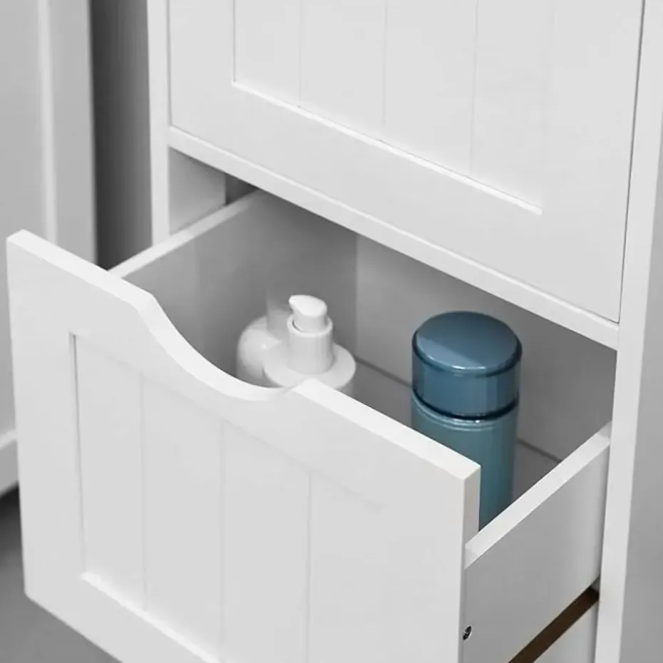 Parya Home Badkamerkast, badkamerkast, zijkast met 4 laden