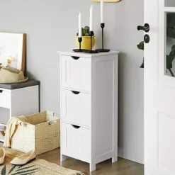 Parya Home Badkamerkast, badkamerkast, zijkast met 4 laden