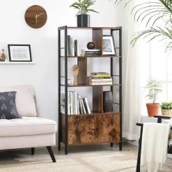 Parya Home Industriėle Boekenkast – Staande kast met 4 legplanken