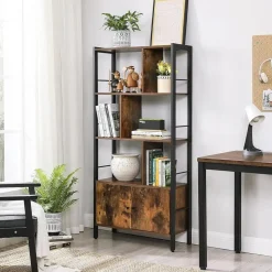 Parya Home Industriėle Boekenkast – Staande kast met 4 legplanken