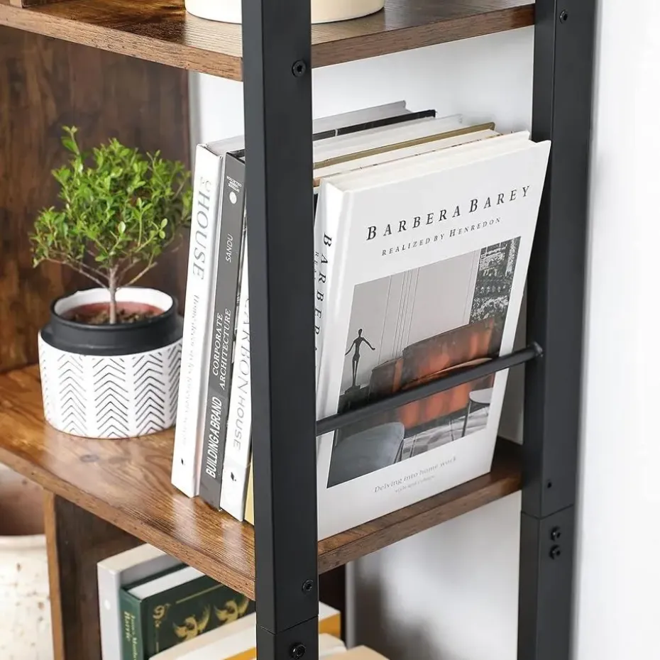 Parya Home Industriėle Boekenkast – Staande kast met 4 legplanken