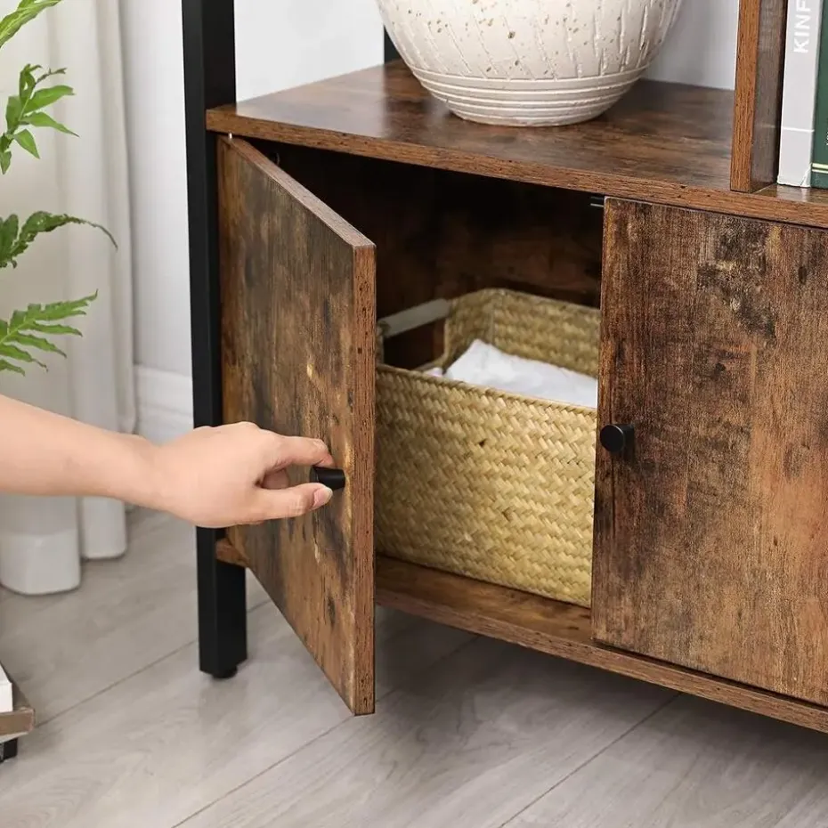 Parya Home Industriėle Boekenkast – Staande kast met 4 legplanken