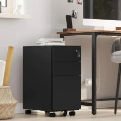 Parya Home Ladeblok bureau op wieltjes 3 Lades