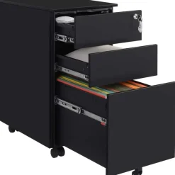 Parya Home Ladeblok bureau op wieltjes 3 Lades