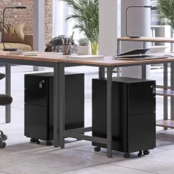 Parya Home Ladeblok bureau op wieltjes 3 Lades