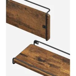 Parya Home L-vormige hoekplank, set van 2, wandplank