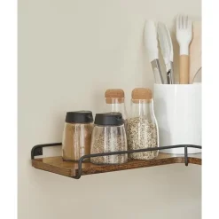 Parya Home L-vormige hoekplank, set van 2, wandplank