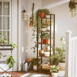 Parya Home Opbergrek met stalen frame, voor woonkamer