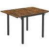 Parya Home Opvouwbare eettafel Vintage Bruin/Zwart