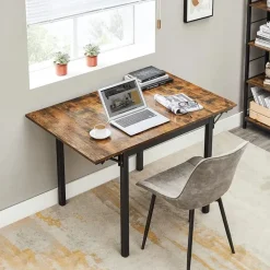 Parya Home Opvouwbare eettafel Vintage Bruin/Zwart