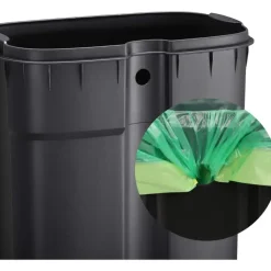 Parya Home Prullenbak voor keuken met pedaal en softclose, zwart