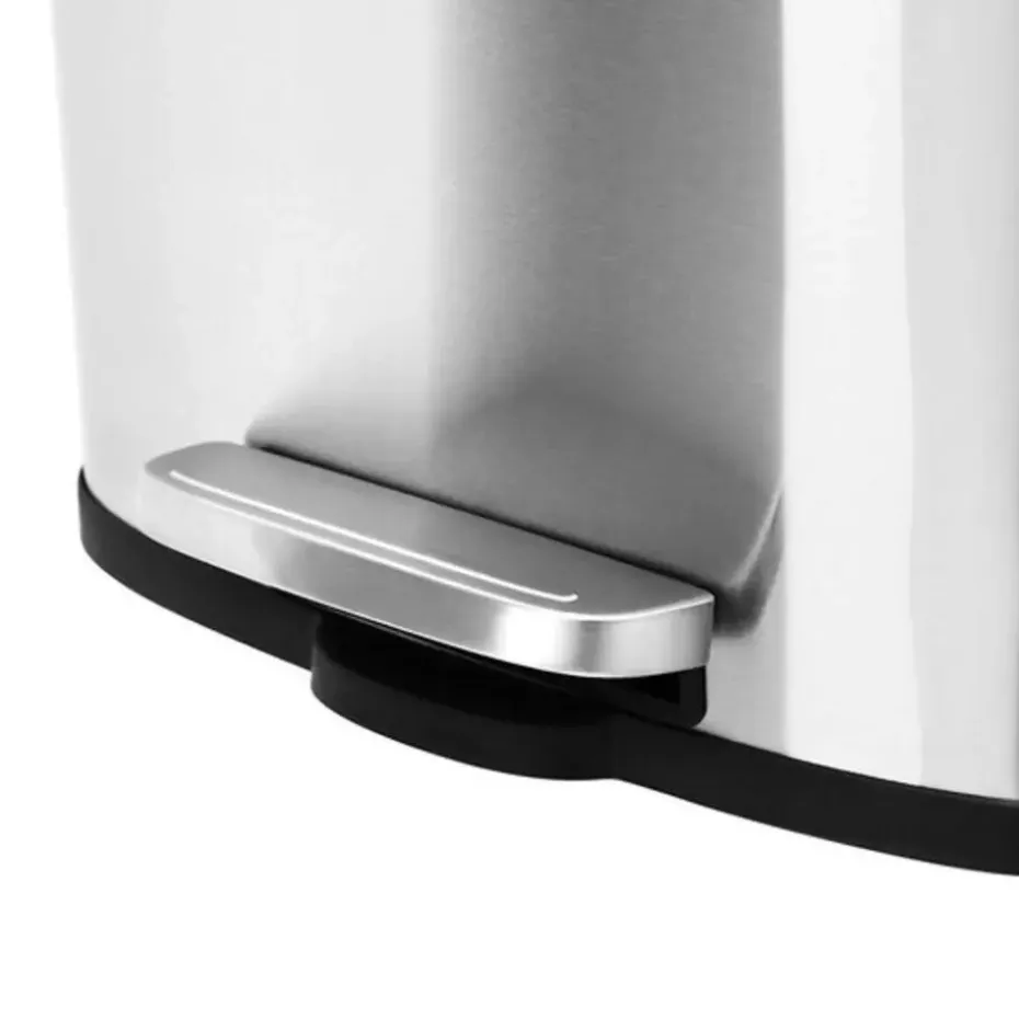 Parya home RVS Pedaalemmer - 30 liter - Rechthoekig