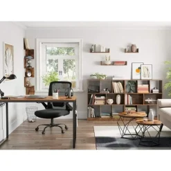 Parya home salontafel set van 2 salontafels bruin-zwart