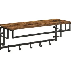 Parya Home Wandkapstok met Haken – Wandkapstok met 5 afneembare haken