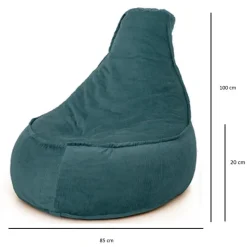 Parya Stoel Zitzak Ribstof - Zitzakfauteuil - Woonkamerzitzak - Poef