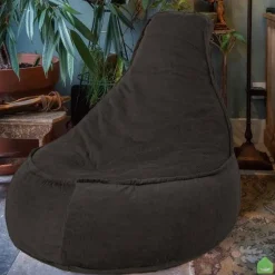 Parya Stoel Zitzak Ribstof - Zitzakfauteuil - Woonkamerzitzak - Poef