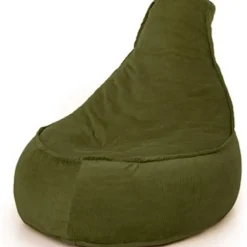 Parya Stoel Zitzak Ribstof - Zitzakfauteuil - Woonkamerzitzak - Poef