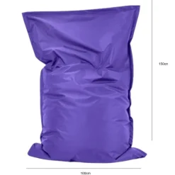 Parya Zitzak Nylon - Zitzakfauteuil - Woonkamerzitzak - Paars - 100 x 150