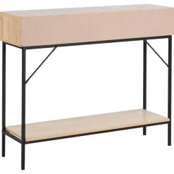 PASCO - Consoletafel - Lichte houtkleur - Rotan