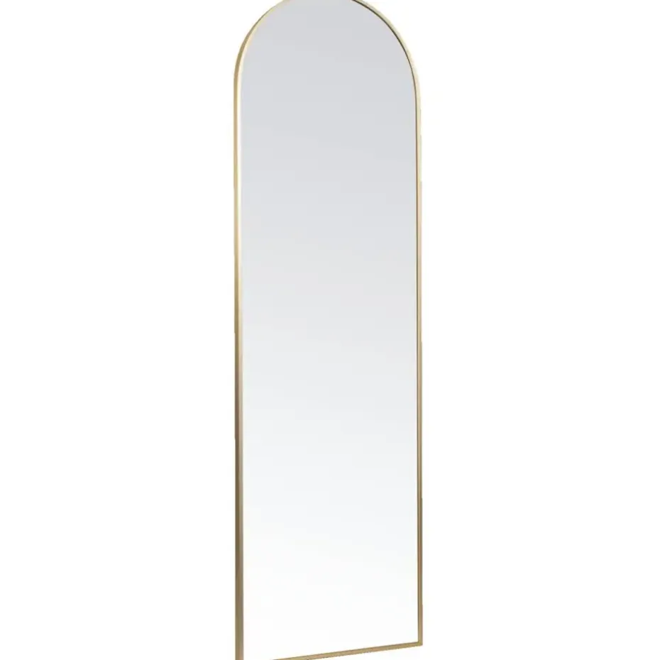 Passpiegel Arch - goudkleurig aluminium - 145x45 cm