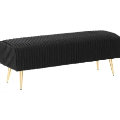 PATERSON - Hocker - Zwart - Fluweel