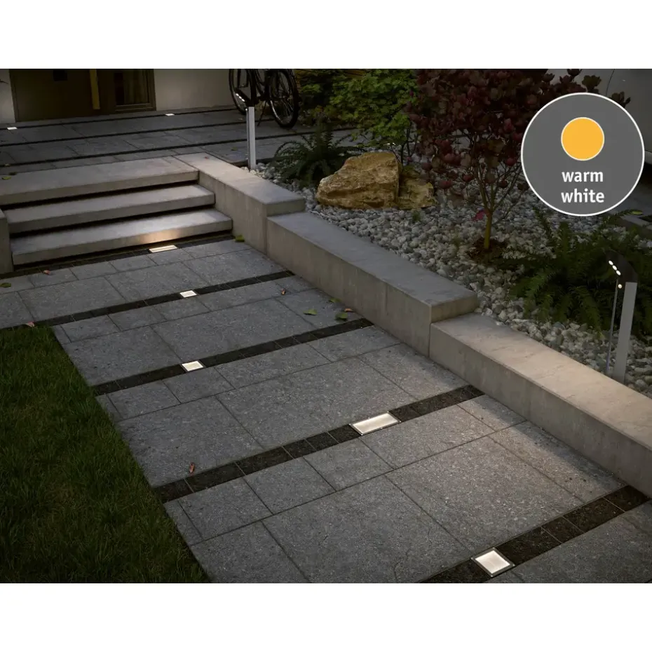 Paulmann Grondinbouwlamp Cube - Solar - 100x100mm - 0,24W - IP67