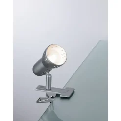 Paulmann Klemspot Gryps - 40W - E14 - Dimbaar - Geborsteld staal