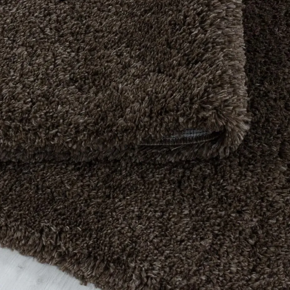 Pearl Soft Hoogpolig Vloerkleed Bruin - 160x230 CM