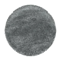 Pearl Soft Rond Hoogpolig Vloerkleed Lichtgrijs - 160 CM ROND