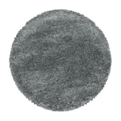 Pearl Soft Rond Hoogpolig Vloerkleed Lichtgrijs - 120 CM ROND