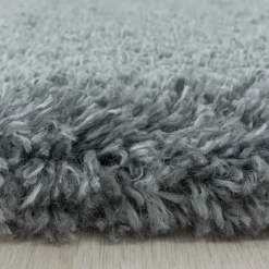 Pearl Soft Rond Hoogpolig Vloerkleed Lichtgrijs - 120 CM ROND