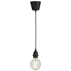 Pendel Basic E27 - zwart - 100 cm