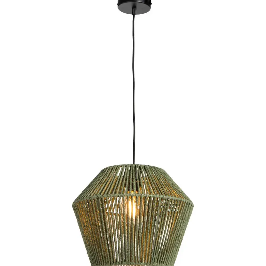 Pendel hanglamp zwart met schroefdraad voor kap - E27 - 100 cm