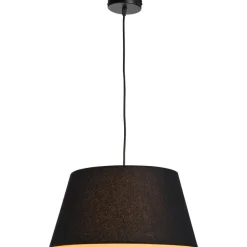 Pendel hanglamp zwart met schroefdraad voor kap - E27 - 100 cm
