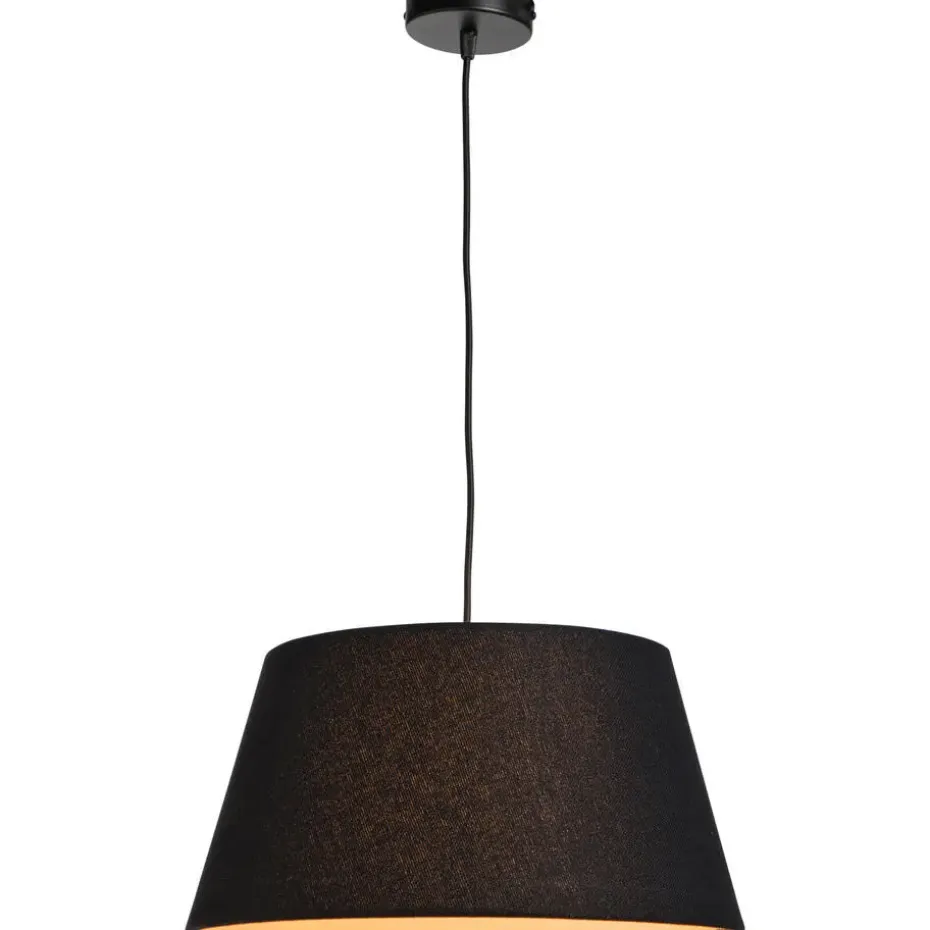 Pendel hanglamp zwart met schroefdraad voor kap - E27 - 100 cm