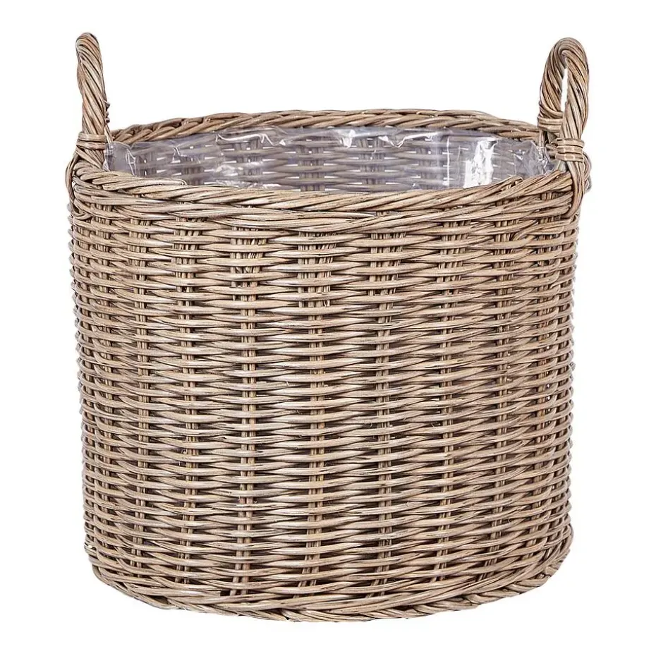 PENDULA - Bloempot set van 3 - Bruin - PE rotan