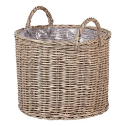 PENDULA - Bloempot set van 3 - Bruin - PE rotan