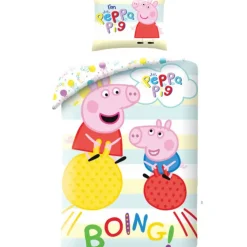 Peppa Pig Dekbedovertrek Boing - Eenpersoons - 140 x 200 cm - Katoen