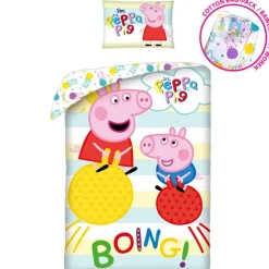 Peppa Pig Dekbedovertrek Boing - Eenpersoons - 140 x 200 cm - Katoen