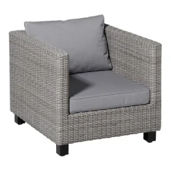 Perel Lounge profi-line soft outdoor Manchester light grey